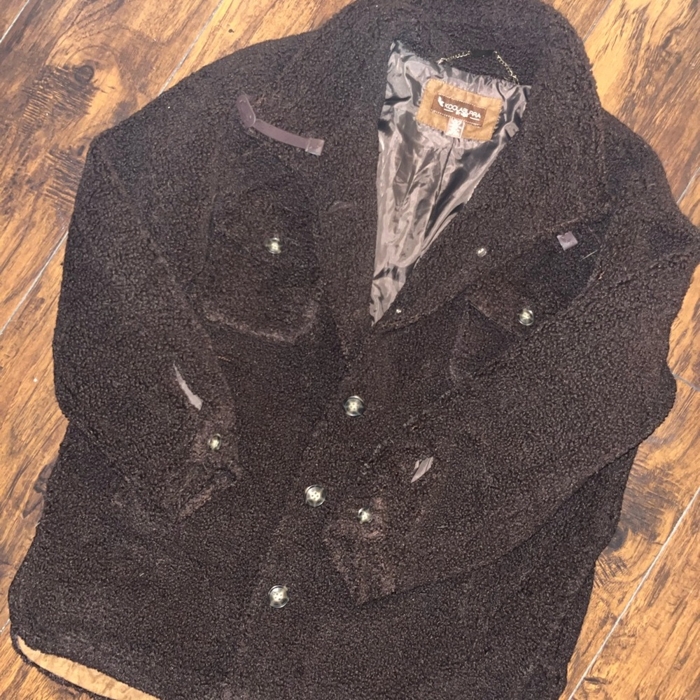 Koolaburra Dark Brown Sherpa Jacket Unisex